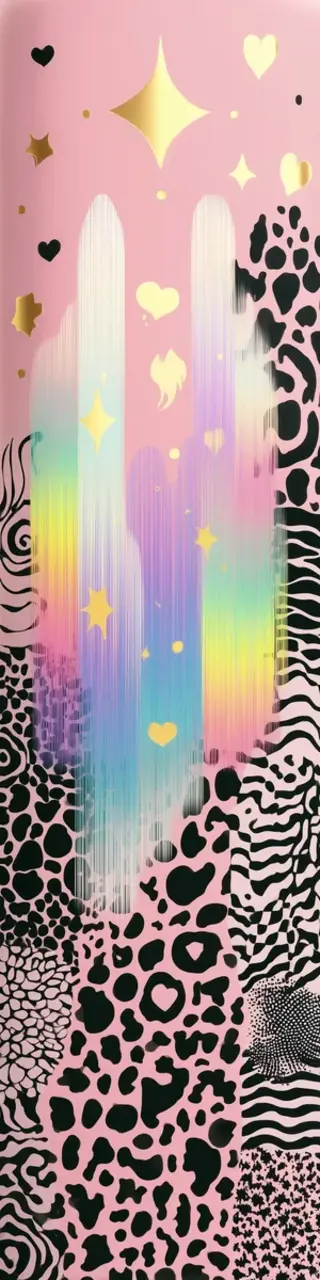 Free printable pink abstract bookmark